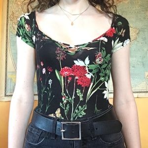 Floral body suit
